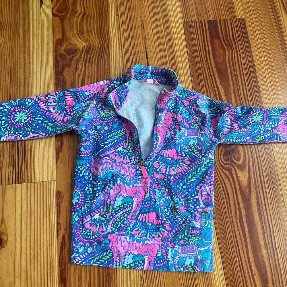 girls lily pulitzer quarter zip